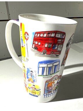 James Sadler England Tour Mug With Iconic British Illustrations & Union Jack Han